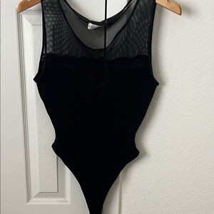 Feelgood Paris Elegant Black Sheer Bodysuit